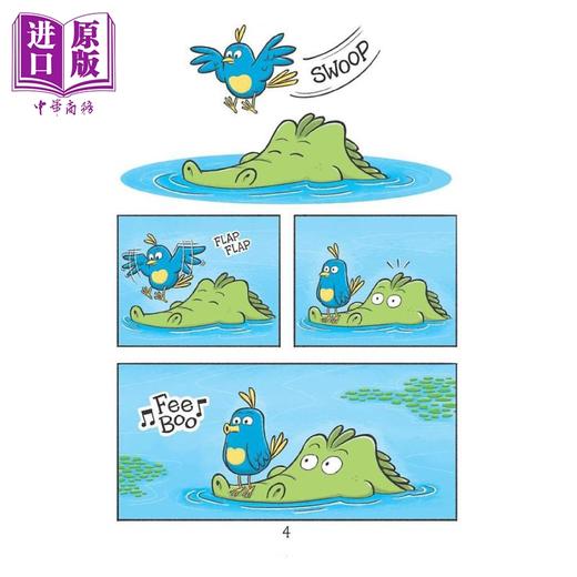 【中商原版】桥梁漫画 小鸟和鳄鱼1 不可能的朋友Beak & Ally #1 Unlikely Friends 英文原版进口 儿童图画图像小说 漫画故事 商品图2