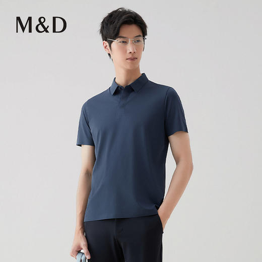 【名盾】轻盈桑蚕丝POLO衫，果冻般顺滑，爽滑清凉，挺括有型不易变形MXBL22605B 商品图2