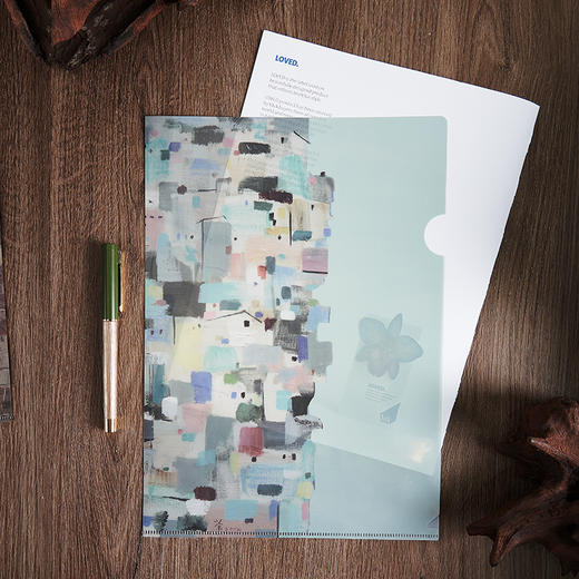 吴冠中 大宅 青岛红楼 都市之恋 系列 A4 文件夹 文件收纳 商品图1