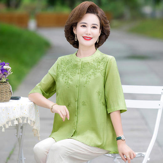 ALBB-2024中国风棉麻衬衫刺绣 商品图3