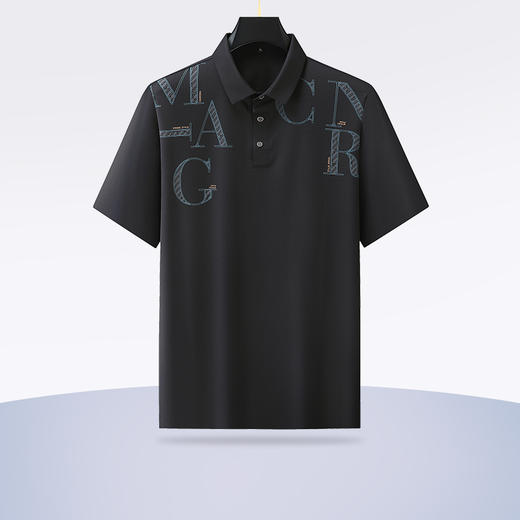 【Q】【新款DLS】大依优型大码短袖Polo衫翻领加肥加大男士大号弹力透气舒适夏季半袖 商品图0