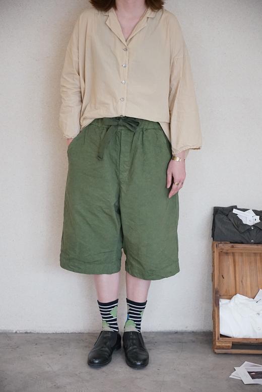 ALBUM DI FAMIGLIA 束带休闲短裤(军绿/黄色可选) 商品图10