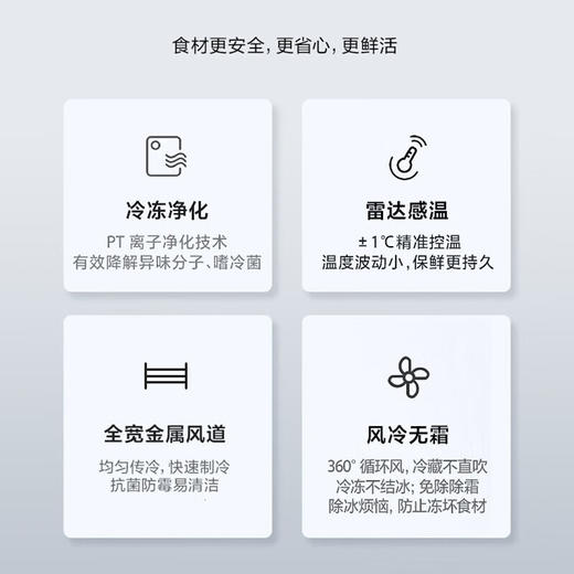 美的（Midea）601/605升对开门双开门风冷无霜一级双变频净味大容量家用电冰箱 线下同款BCD-601WKGPZMB墨兰灰 商品图5