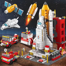 【航天日】儿童玩具乐高 航天飞机积木神州火箭积木飞船拼装儿童益智模型玩具