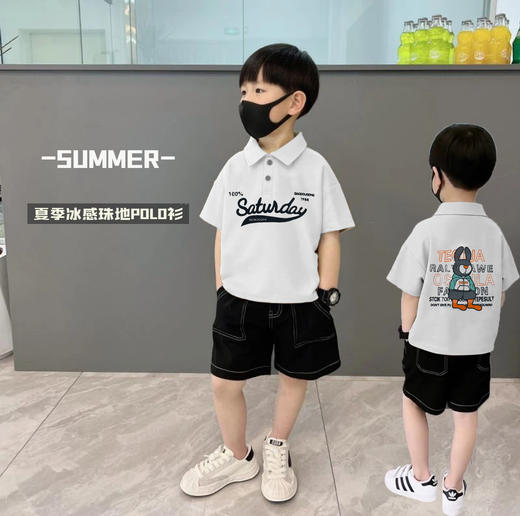 超值2件任选！【柔软亲肤，透气不闷汗】儿童A类POLO衫T恤夏季男宝女宝，夏装上衣潮童韩版运动时尚款短袖-lm！-QQ 商品图1