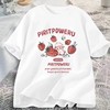 【限时价】喜出100%棉- PIPI草莓兔 印花情侣T恤 商品缩略图2