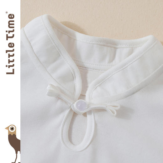 【26元秒杀】littletime女童短袖t恤夏季纯棉2024新款洋气盘扣中国结儿童上衣 商品图4