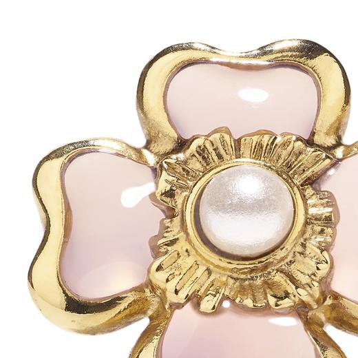 订购4周到｜Goossens Paris-Talisman Trèfle-幸运四叶草 耳钉（妆粉色）［法国设计师］ 商品图1