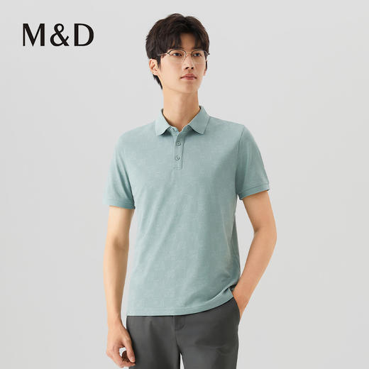 【名盾】翻领短袖T恤MXBL22602B 商品图1