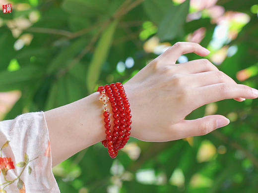 【扶疏】红玛瑙珠串，珠径：6.3mm 商品图5