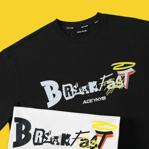 YKYB签名印花T恤夏新款小众潮牌宽松短袖 商品图0