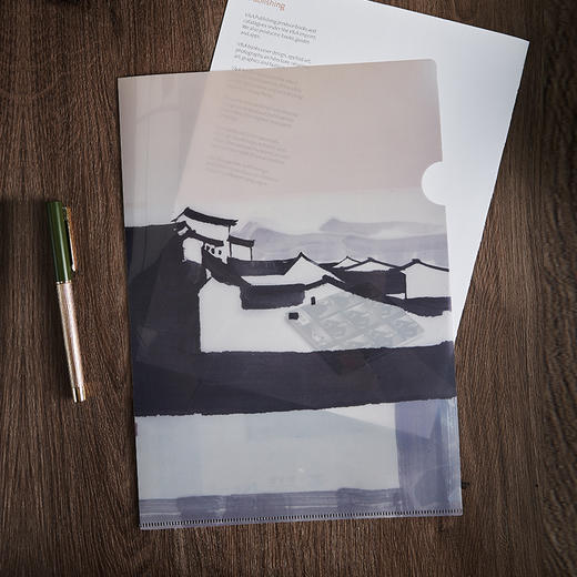 吴冠中 大宅 青岛红楼 都市之恋 系列 A4 文件夹 文件收纳 商品图2