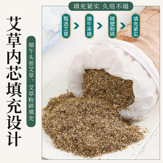 【颈椎不适，舒适解压】夏日易出汗，艾草清凉。释放颈椎压力，享受舒适透气，艾草按摩带来放松，冰丝枕头带来凉爽！父亲节母亲节优选 商品图2