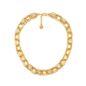 订购4周到｜Goossens Paris-Spirale-金色锁链 短项链［法国设计师］