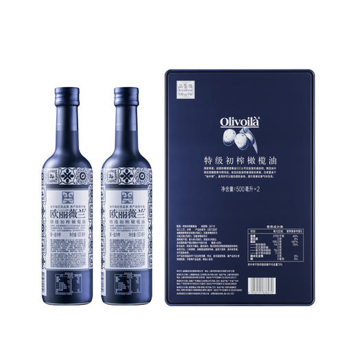 欧丽薇兰品鉴级特级初榨橄榄油（500mL×2） 商品图0