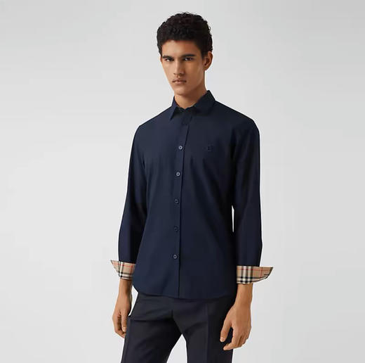 【2F】Luxemporium睿锦尚品 BURBERRY男装修身剪裁专属标识图案衬衫 商品图2