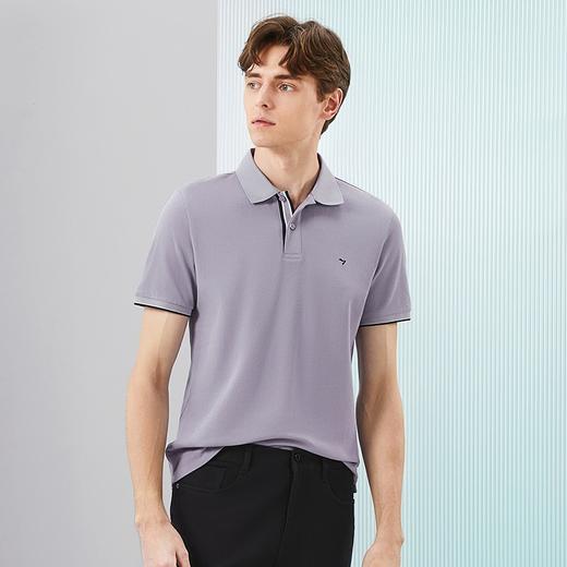 【不变形领】【5A抗菌2A防螨】柒牌男士短袖polo衫夏季薄款新疆长绒棉翻领T恤	126T70120 商品图4