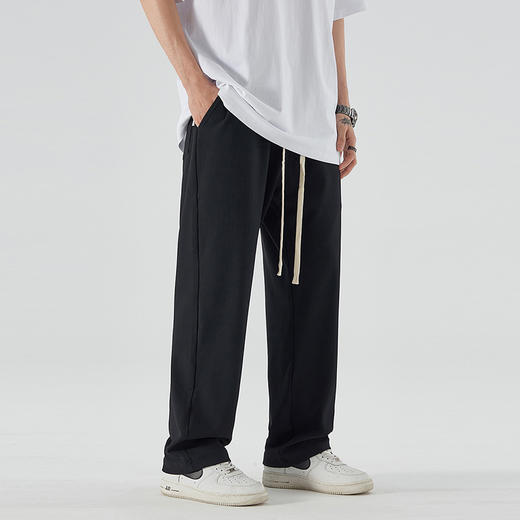 【冰丝弹力】【新款DSY】大依优型大码薄款直筒休闲裤加肥加大男装舒适胖子肥佬百搭工装裤运动裤长裤 商品图1