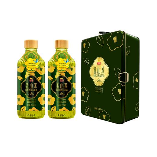 金龙鱼金山茶有机压榨山茶油750ml×2马口铁礼盒 商品图1