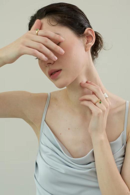 SOL DE VERANO 半岛苒美系列玉吊坠开口戒指 商品图3