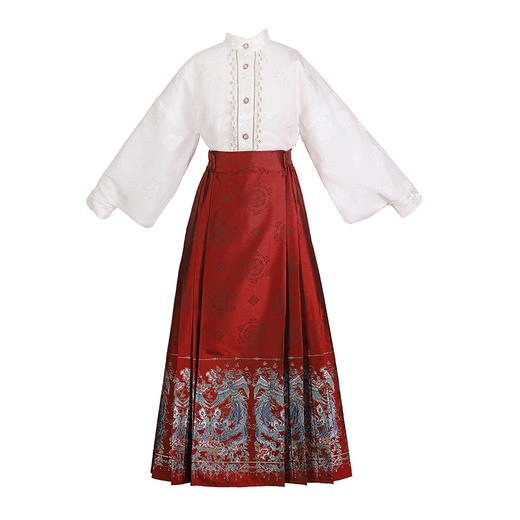 女童马面裙套装唐装-送项链XWN2709 商品图4