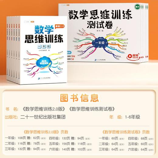 【斗半匠】2024数学思维训练测试卷小学 商品图4