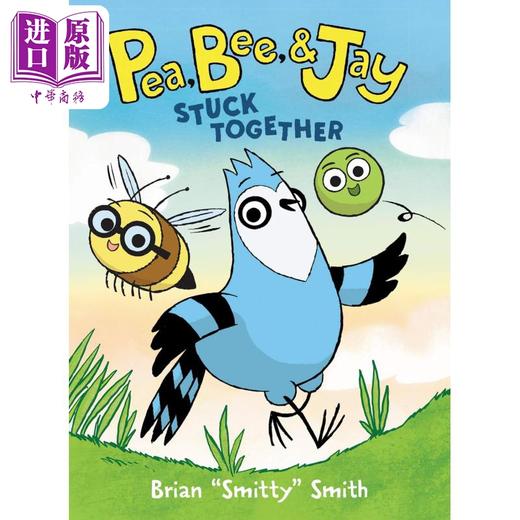 【中商原版】桥梁漫画 豌豆 蜂后和杰伊1 团结一心Pea Bee & Jay 1 Stuck Together 英文原版进口 儿童图画图像小说 6-10岁 商品图0