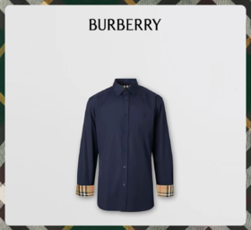 【2F】Luxemporium睿锦尚品 BURBERRY男装修身剪裁专属标识图案衬衫