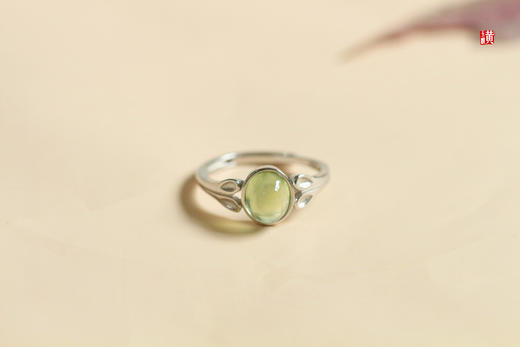 【皓嫣】葡萄石戒指，925银镶 商品图1