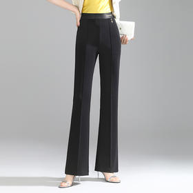 通勤修身时尚喇叭裤，高腰简约垂感洋气显瘦优雅微喇裤MYX-YBS-5806-L