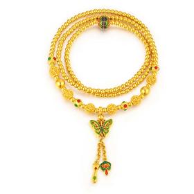 【按克计价黄金1】MEMORA诗普琳锦绣系列系列黄金足金手链蝴蝶手串GB248501