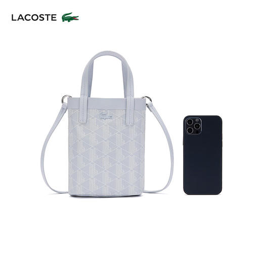 【海南专供价】Lacoste法国鳄鱼女包 新款时尚老花斜挎包单肩包斜挎包NF4463ZE 商品图3