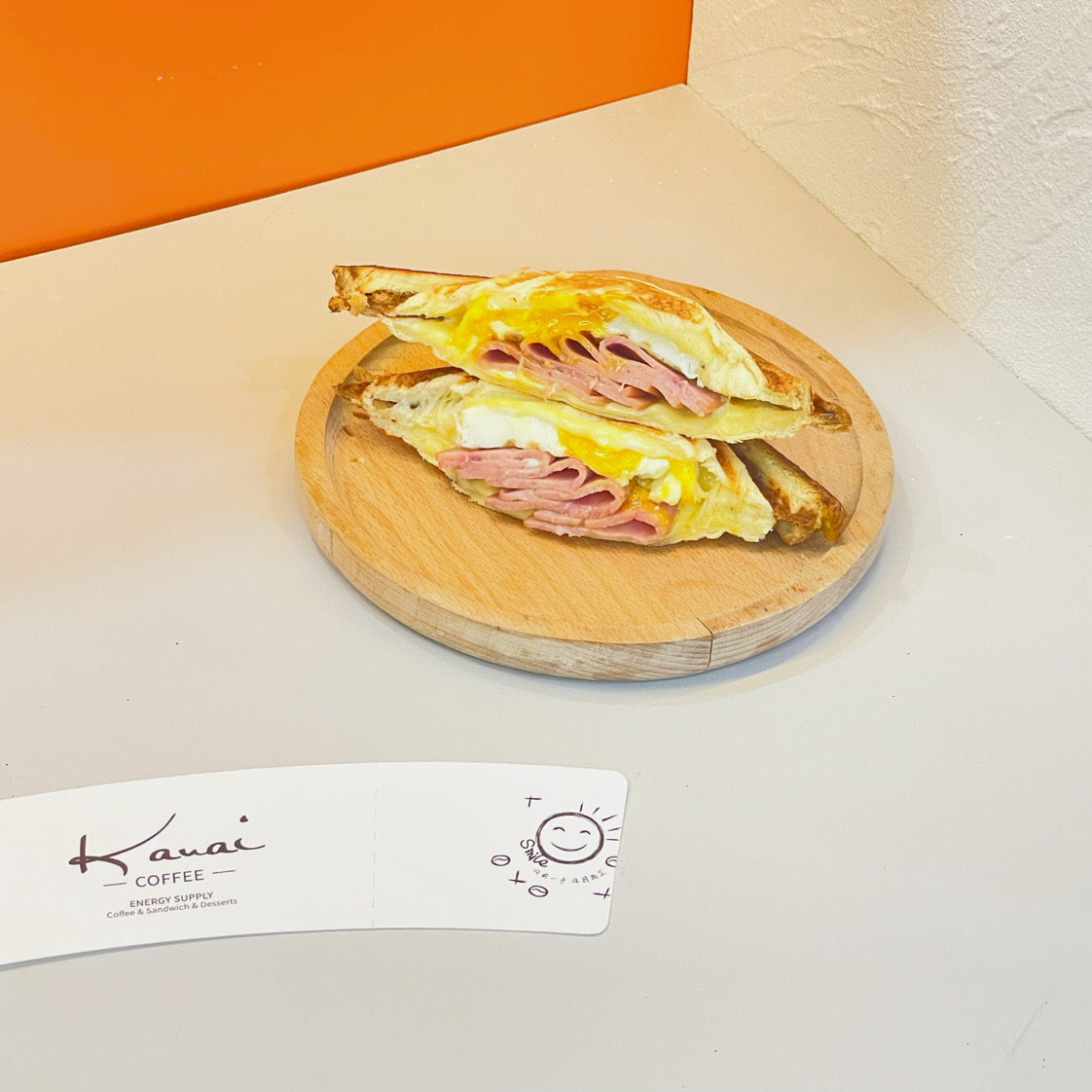 【烤爱烘咖】双层芝士火腿蛋三明治