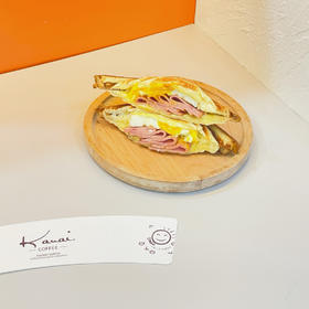 【烤爱烘咖】双层芝士火腿蛋三明治