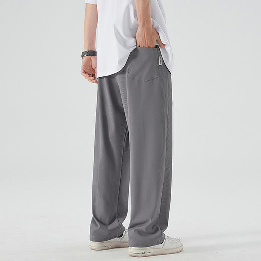 【冰丝弹力】【新款DSY】大依优型大码薄款直筒休闲裤加肥加大男装舒适胖子肥佬百搭工装裤运动裤长裤 商品图3