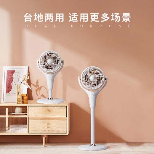 【小家电】SEEDEN西点电风扇家用空气循环扇智能语音遥控风扇台立式3D摇头涡轮轻音落地扇台地两用声控风扇循环风扇XD-1812F HF 商品图3
