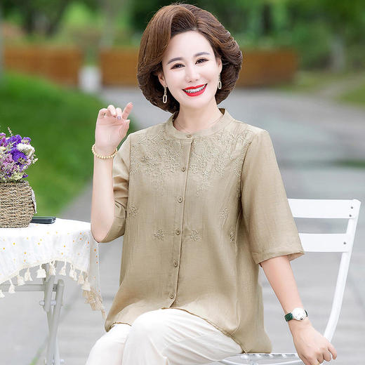 ALBB-2024中国风棉麻衬衫刺绣 商品图2