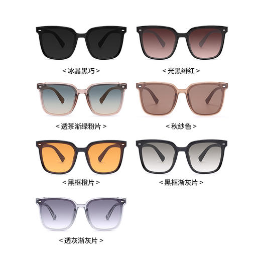 普莱斯太阳镜PS7021A  大方框修饰脸型 6色可选 商品图6