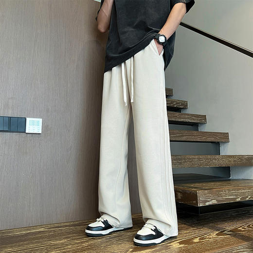 【新款DSY】大依优型大码薄款直筒休闲裤加肥加大男装舒适胖子肥佬百搭工装裤运动裤长裤 商品图2