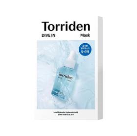 TORRIDEN桃瑞丹面膜贴片玻尿酸精华液补水保湿熬夜修护6片装