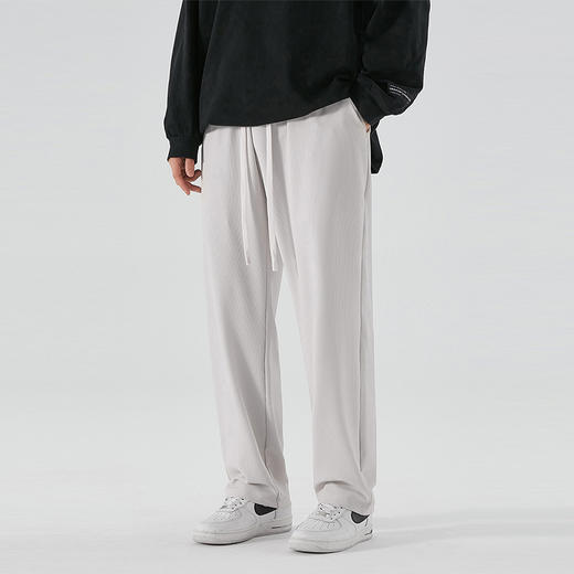 【冰丝弹力】【新款DSY】大依优型大码薄款直筒休闲裤加肥加大男装舒适胖子肥佬百搭工装裤运动裤长裤 商品图2