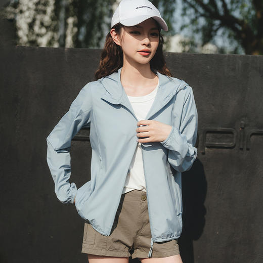 纳趣户外防晒衣情侣款春夏透气薄款防晒服男女徒步骑行户外皮肤衣 商品图8