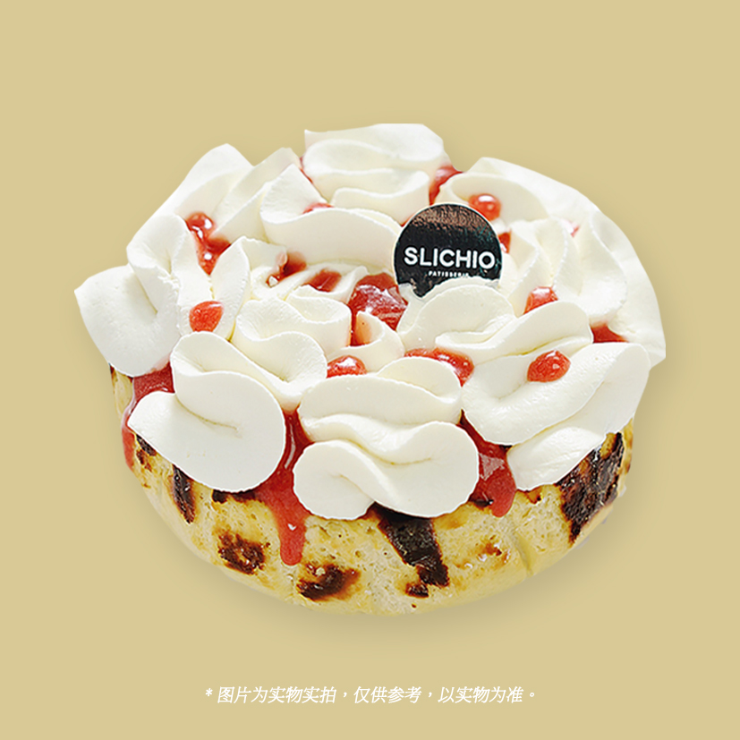 多尔迷宫 | 草莓雪顶开心果巴斯克蛋糕