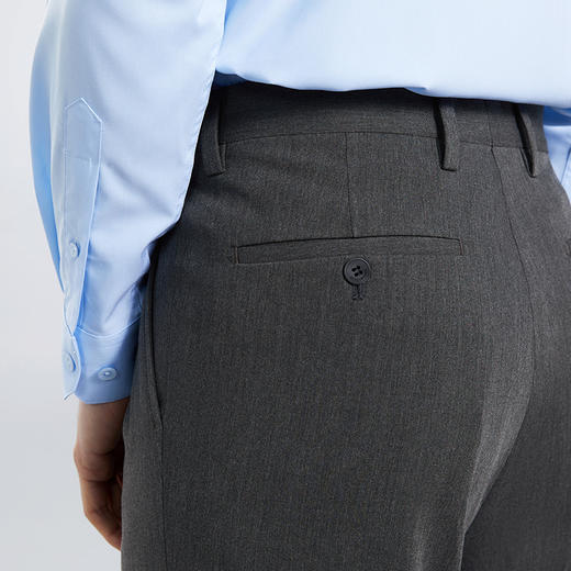 【犀牛褶】柒牌男装双褶西裤男春夏新款商务通勤上班修身直筒长裤	126H70850 商品图2