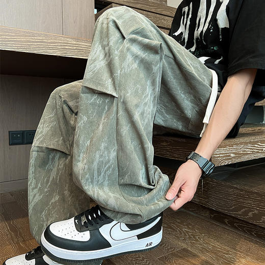 【新款DSY】大依优型大码薄款直筒休闲裤加肥加大男装舒适胖子肥佬百搭工装裤运动裤长裤 商品图2