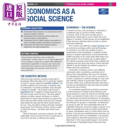 【中商原版】Pearson Edexcel International AS Level Economics 培生爱德思国际AS Alevel考试经济学课本 英文原版进口教材 商品图3