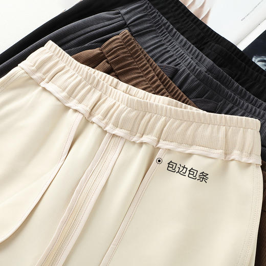 HSS 2850四面弹天丝醋酸休闲裤显瘦宽松紧腰窄版阔腿裤 商品图2