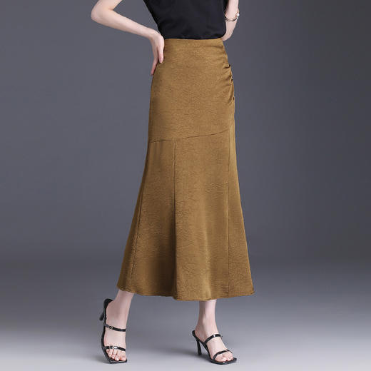 修身印花时尚半身裙，高腰通勤优雅气质包臀鱼尾裙MYX-LDNS-73123-L 商品图2