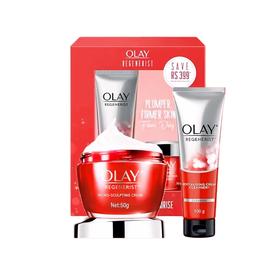 【保税区包邮直发】OLAY玉兰油大红瓶新生塑颜两件套洗面奶100g+面霜50g 泰国版 26.01