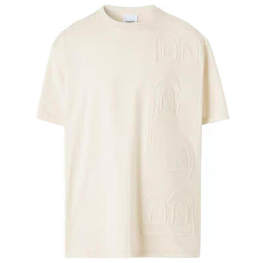 【2F】Luxemporium睿锦尚品 BURBERRY  刺绣字男士宽松圆领短袖恤 商品图0